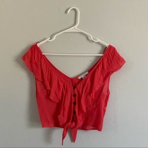 NWOT!! Boutique pink crop top!